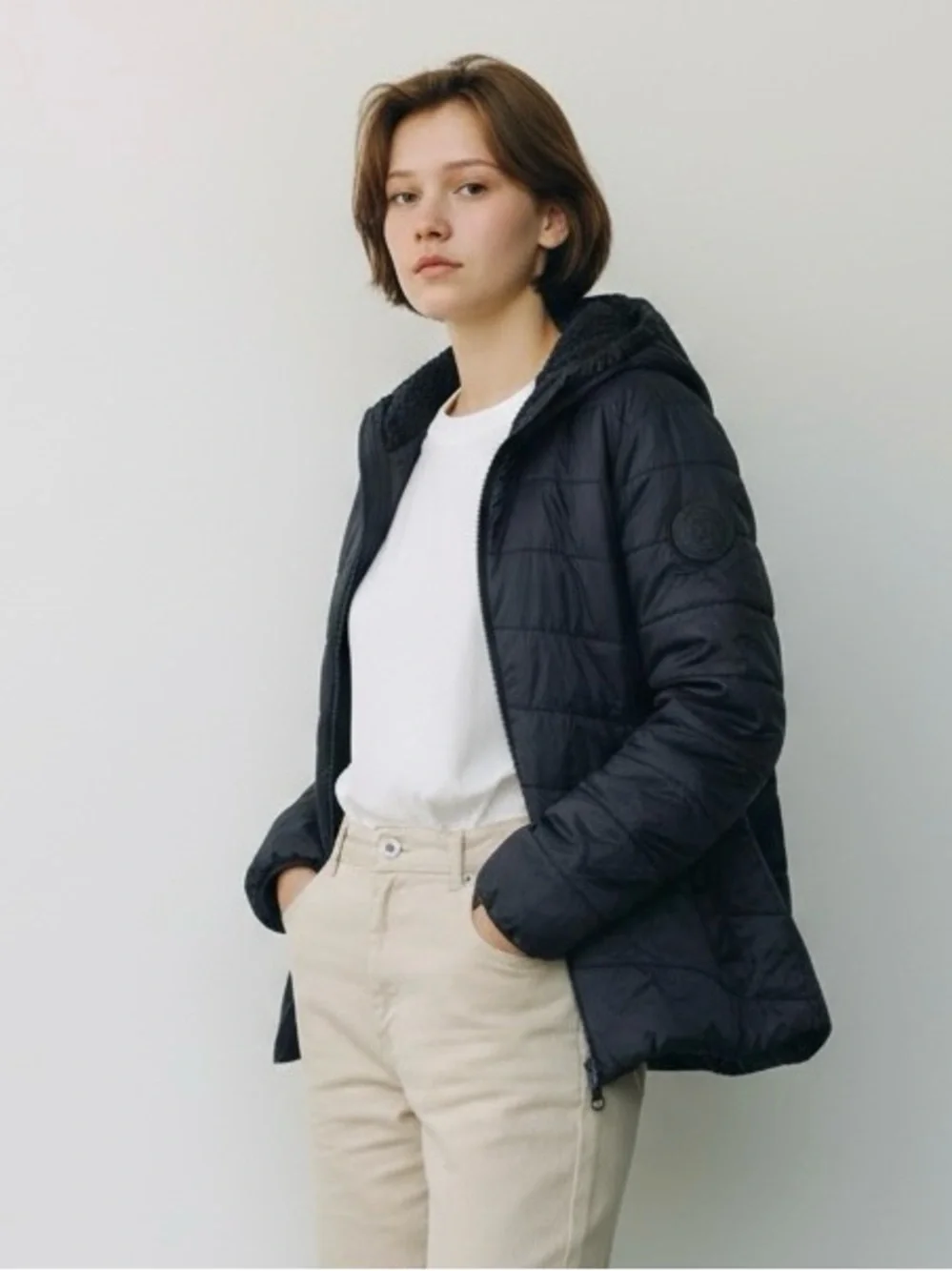 Michael Kors Quilted Hooded Puffer Coat